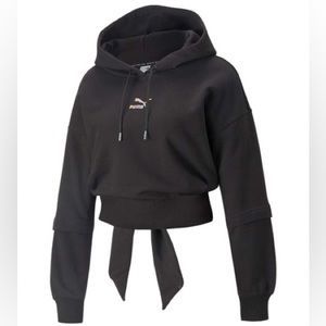 *PUMA* Black Tie Back Hoodie